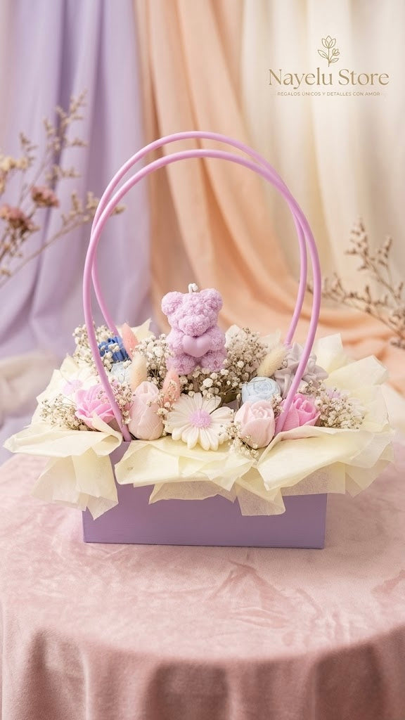 Cesta Floral (velas)